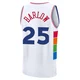 Dominick Barlow ＃25 Youth 2024/25 Philadelphia 76ers White Fast Break City Edition Jersey