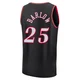 Dominick Barlow ＃25 Youth Black Philadelphia 76ers Fast Break Classic Edition Jersey