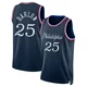 Dominick Barlow ＃25 Youth Swingman 2025/26 Philadelphia 76ers Navy City Edition Jersey