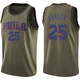 Dominick Barlow ＃25 Youth Swingman Green Philadelphia 76ers Salute to Service Jersey