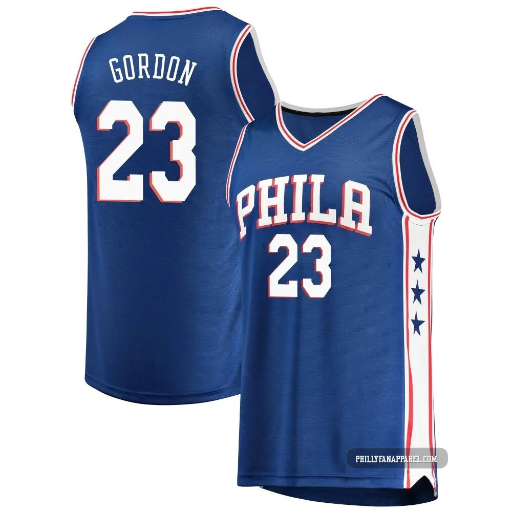 Eric Gordon ＃23 Men's Royal Philadelphia 76ers Fast Break Jersey - Icon Edition