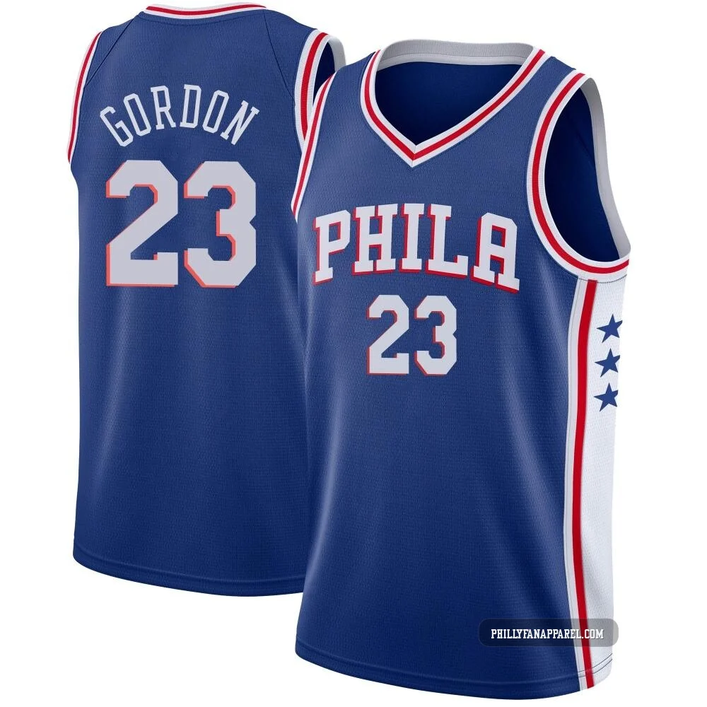 Eric Gordon ＃23 Men's Swingman Blue Philadelphia 76ers Jersey - Icon Edition