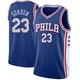 Eric Gordon ＃23 Men's Swingman Blue Philadelphia 76ers Jersey - Icon Edition