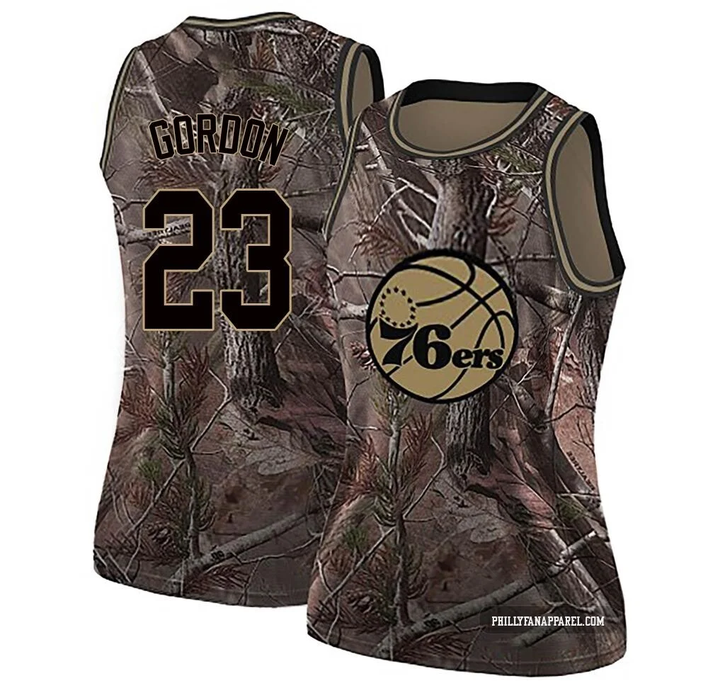 Eric Gordon ＃23 Women's Swingman Camo Philadelphia 76ers Realtree Collection Jersey