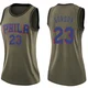 Eric Gordon ＃23 Women's Swingman Green Philadelphia 76ers Salute to Service Jersey