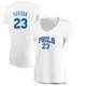 Eric Gordon ＃23 Women's White Philadelphia 76ers Fast Break Jersey - Association Edition