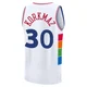 Furkan Korkmaz ＃30 Men's 2024/25 Philadelphia 76ers White Fast Break City Edition Jersey