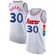 Furkan Korkmaz ＃30 Men's Authentic 2024/25 Philadelphia 76ers White City Edition Jersey