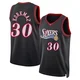 Furkan Korkmaz ＃30 Men's Swingman Black Philadelphia 76ers Classic Edition Jersey
