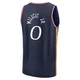 Igor Milicic Jr. ＃0 Men's 2025/26 Philadelphia 76ers Fast Break Navy City Edition Jersey