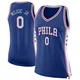 Igor Milicic Jr. ＃0 Women's Swingman Blue Philadelphia 76ers Jersey - Icon Edition