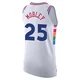 Isaiah Mobley ＃25 Men's Authentic 2024/25 Philadelphia 76ers White City Edition Jersey