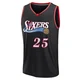Isaiah Mobley ＃25 Men's Black Philadelphia 76ers Fast Break Classic Edition Jersey