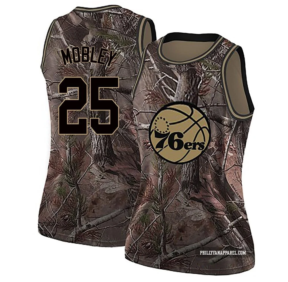 Isaiah Mobley ＃25 Women's Swingman Camo Philadelphia 76ers Realtree Collection Jersey