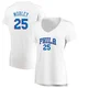 Isaiah Mobley ＃25 Women's White Philadelphia 76ers Fast Break Jersey - Association Edition