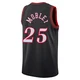 Isaiah Mobley ＃25 Youth Swingman Black Philadelphia 76ers Classic Edition Jersey