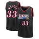 Jabari Walker ＃33 Men's Black Philadelphia 76ers Fast Break Classic Edition Jersey