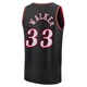 Jabari Walker ＃33 Men's Black Philadelphia 76ers Fast Break Classic Edition Jersey