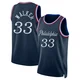 Jabari Walker ＃33 Youth Swingman 2025/26 Philadelphia 76ers Navy City Edition Jersey