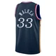Jabari Walker ＃33 Youth Swingman 2025/26 Philadelphia 76ers Navy City Edition Jersey
