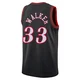 Jabari Walker ＃33 Youth Swingman Black Philadelphia 76ers Classic Edition Jersey