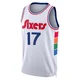 Jalen Hood-Schifino ＃17 Men's Swingman 2024/25 Philadelphia 76ers White City Edition Jersey