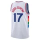 Jalen Hood-Schifino ＃17 Men's Swingman 2024/25 Philadelphia 76ers White City Edition Jersey