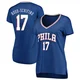 Jalen Hood-Schifino ＃17 Women's Royal Philadelphia 76ers Fast Break Jersey - Icon Edition
