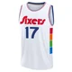 Jalen Hood-Schifino ＃17 Youth 2024/25 Philadelphia 76ers White Fast Break City Edition Jersey