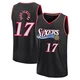 Jalen Hood-Schifino ＃17 Youth Black Philadelphia 76ers Fast Break Classic Edition Jersey