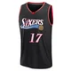 Jalen Hood-Schifino ＃17 Youth Black Philadelphia 76ers Fast Break Classic Edition Jersey