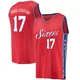 Jalen Hood-Schifino ＃17 Youth Red Philadelphia 76ers Fast Break Jersey - Statement Edition