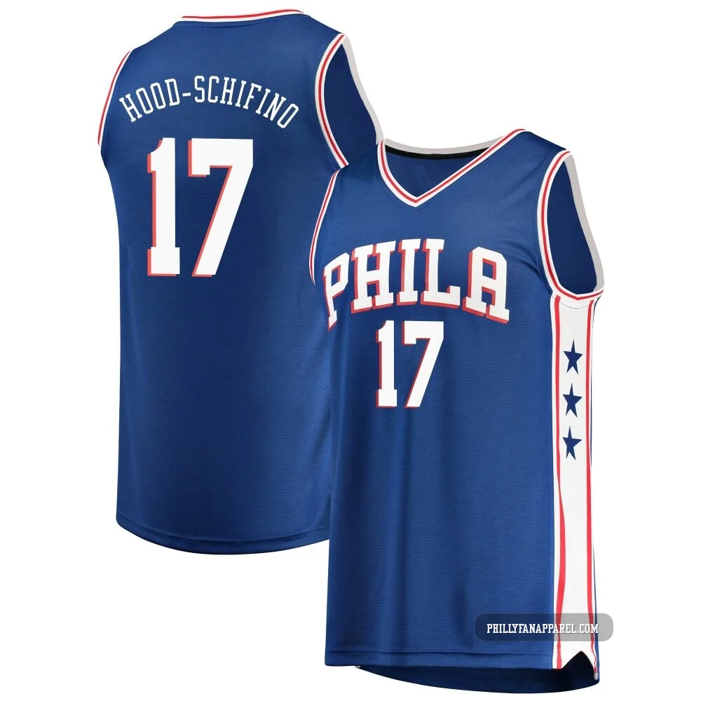 Jalen Hood-Schifino ＃17 Youth Royal Philadelphia 76ers Fast Break Jersey - Icon Edition