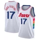 Jalen Hood-Schifino ＃17 Youth Swingman 2024/25 Philadelphia 76ers White City Edition Jersey