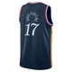 Jalen Hood-Schifino ＃17 Youth Swingman 2025/26 Philadelphia 76ers Navy City Edition Jersey