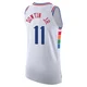 Jeff Dowtin Jr. ＃11 Men's Authentic 2024/25 Philadelphia 76ers White City Edition Jersey