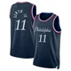 Jeff Dowtin Jr. ＃11 Men's Swingman 2025/26 Philadelphia 76ers Navy City Edition Jersey