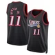 Jeff Dowtin Jr. ＃11 Men's Swingman Black Philadelphia 76ers Classic Edition Jersey