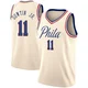 Jeff Dowtin Jr. ＃11 Men's Swingman Cream Philadelphia 76ers Jersey - City Edition