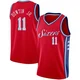 Jeff Dowtin Jr. ＃11 Men's Swingman Red Philadelphia 76ers Jersey - Statement Edition