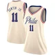 Jeff Dowtin Jr. ＃11 Women's Swingman Cream Philadelphia 76ers Jersey - City Edition