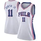 Jeff Dowtin Jr. ＃11 Women's Swingman White Philadelphia 76ers Jersey - Association Edition