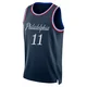 Jeff Dowtin Jr. ＃11 Youth Swingman 2025/26 Philadelphia 76ers Navy City Edition Jersey