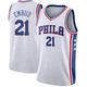 Joel Embiid ＃21 Men's Swingman White Philadelphia 76ers Jersey - Association Edition