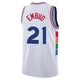 Joel Embiid ＃21 Youth Swingman 2024/25 Philadelphia 76ers White City Edition Jersey