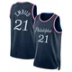Joel Embiid ＃21 Youth Swingman 2025/26 Philadelphia 76ers Navy City Edition Jersey