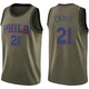Joel Embiid ＃21 Youth Swingman Green Philadelphia 76ers Salute to Service Jersey