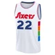 Johni Broome ＃22 Men's 2024/25 Philadelphia 76ers White Fast Break City Edition Jersey
