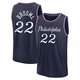 Johni Broome ＃22 Men's 2025/26 Philadelphia 76ers Fast Break Navy City Edition Jersey
