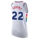 Johni Broome ＃22 Men's Authentic 2024/25 Philadelphia 76ers White City Edition Jersey